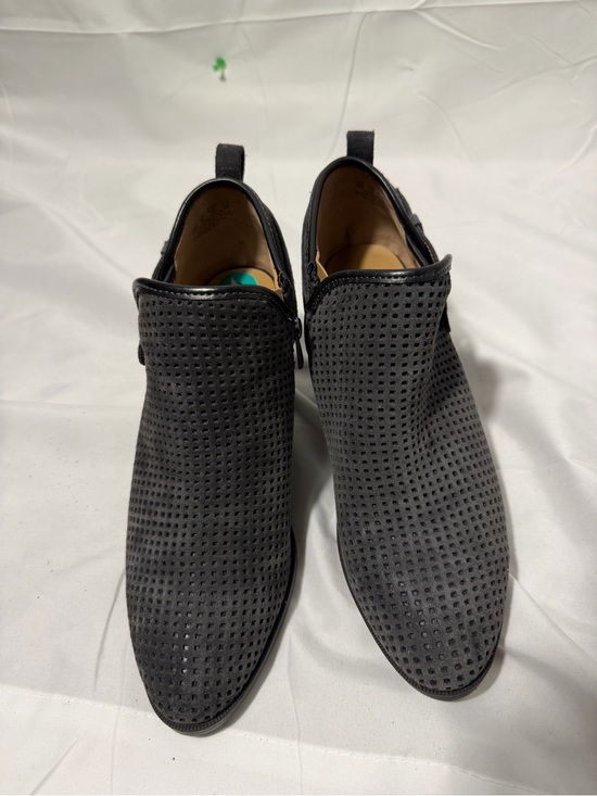 Franco Sarto Shoes - Franco Sarto Charcoal Perforated Ankle Booties